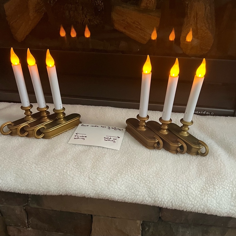 Window Candlesticks Battery-Operated